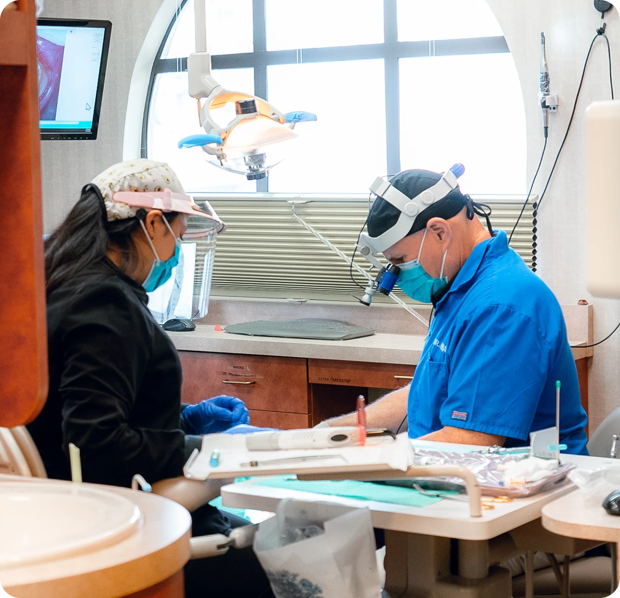 Dr with dental hygienist - Bay Area Dental, Airway & Sleep Dr Weisman with dental hygienist