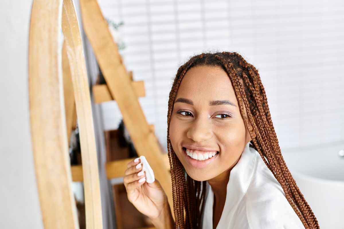 Patient smiling after dental veneers treatment at Bay Area Dental in Fremont CA