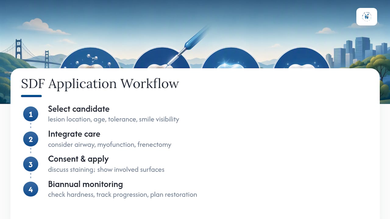 How Bay Area Dental, Airway & Sleep Applies SDF in Practice — overview diagram
