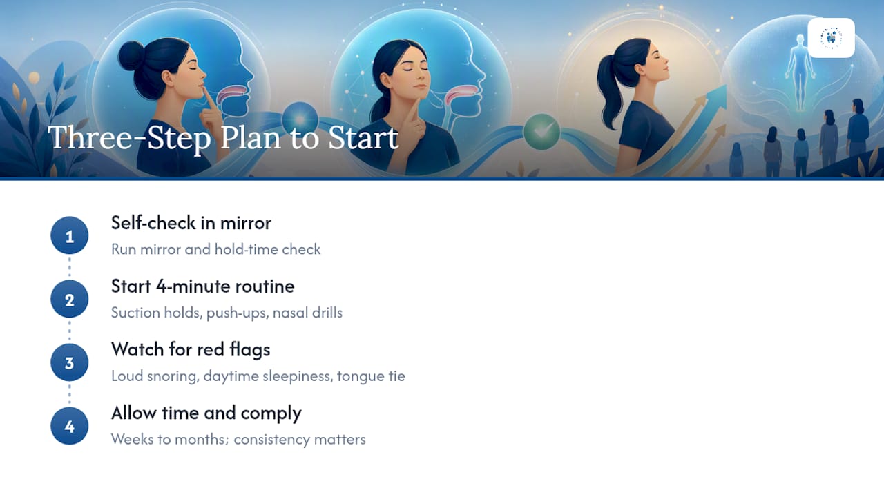 The Three-Step Plan to Start Training Today — overview diagram