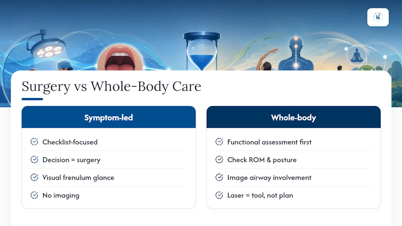 The Whole-Body View Most Tongue Tie Guides Miss — overview diagram