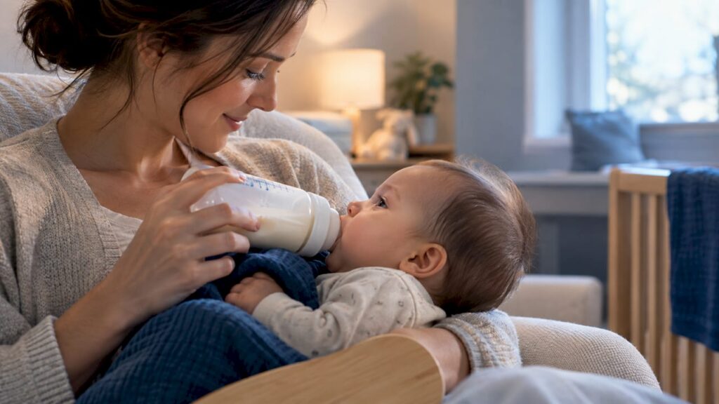Infant feeding with caregiver support