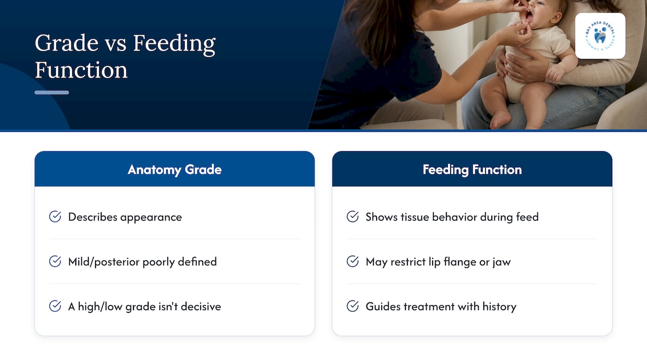 Lip tie appearance does not predict feeding function